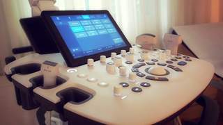 Dr. Malin führt Ultraschalluntersuchungen durch. Ultraschalluntersuchungen an Bauch, Hals und Schilddrüse.